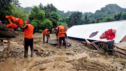 Kathua Cloudburst Flood havoc in Kharot village bikes and scooters also washed away five thousand chickens die