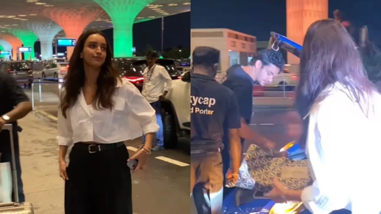 Triptii Dimri Spotted At Airport With Rumour Boyfriend Sam Merchant Video Goes Viral