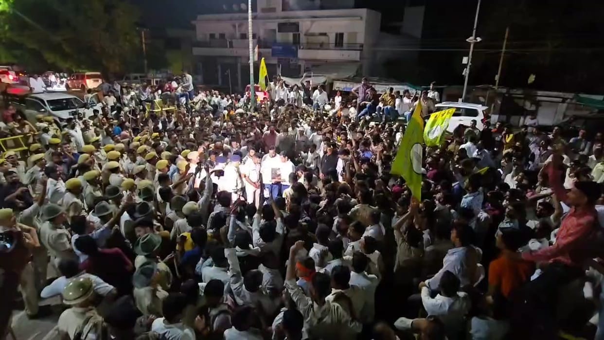 Rajasthan Balotra News Save Jojri Movement district administration became alert after the protest by RLP Hanum
