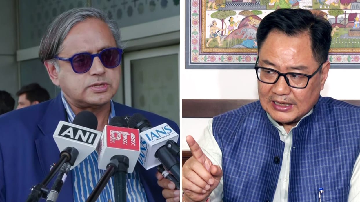shashi tharoor kiren rijiju on group captain shubhanshu shukla space achievements