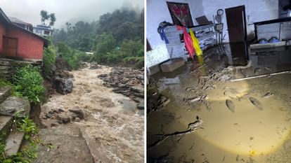 Mandi: चौहार घाटी में भारी बारिश ने मचाई तबाही, एक ब्रिज, एक वाहन और सैकड़ों बीघा फसल बही Heavy rain caused havoc in Chauhar valley