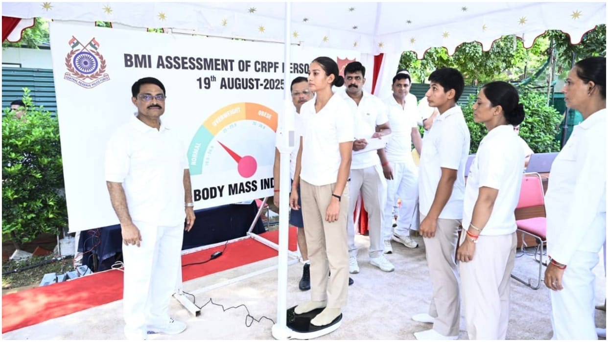 BMI campaign launched to increase fitness of personnel; Initiative of largest central paramilitary force CRPF