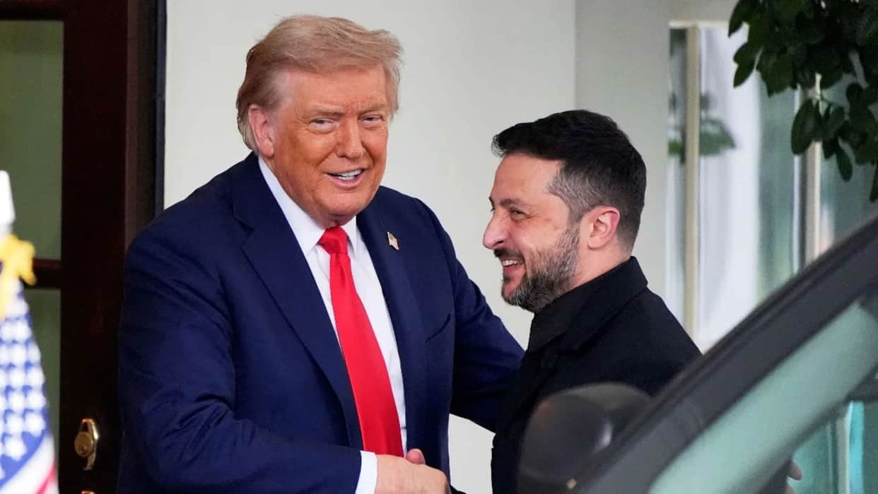Donald Trump praised Volodymyr Zelensky's meeting White House Ukraine conflict Vladimir Putin