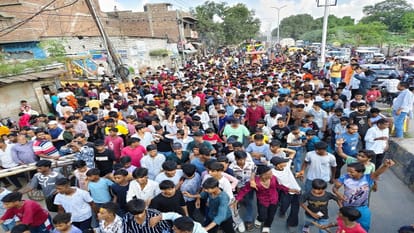 Shri Ganga Maharani procession took place with great pomp amid tight security in bareilly