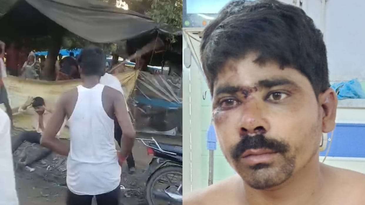 goons chased the man and beat him with sticks video goes viral in Bareilly