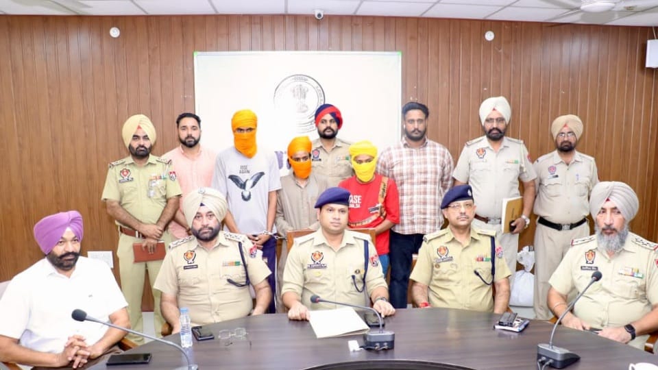 Three accused arrested for writing Khalistani slogans in AAP MLA village in Barnala