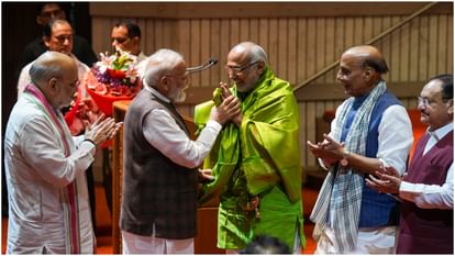 PM Modi allies felicitate CP Radhakrishnan at NDA parliamentary party meeting Know al about it