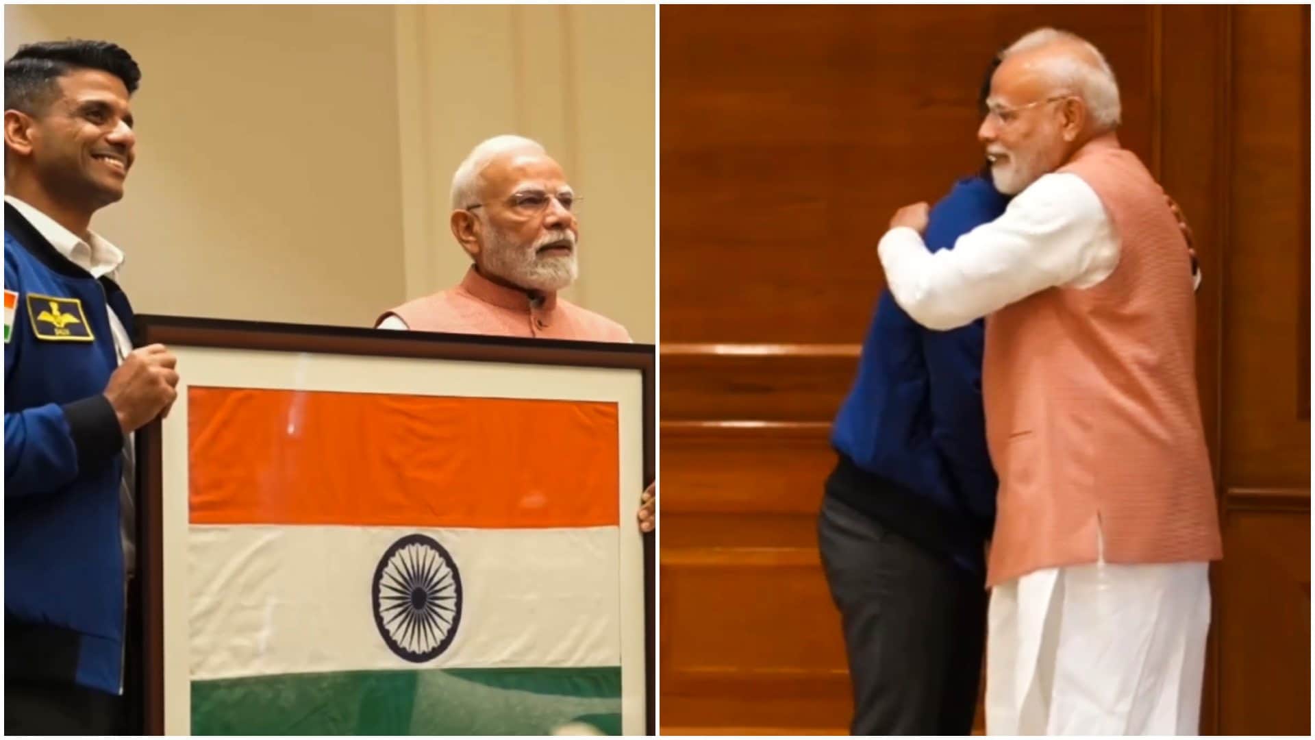 Prime Minister Narendra Modi wonderful conversation with Shubhanshu Shukla Do watch