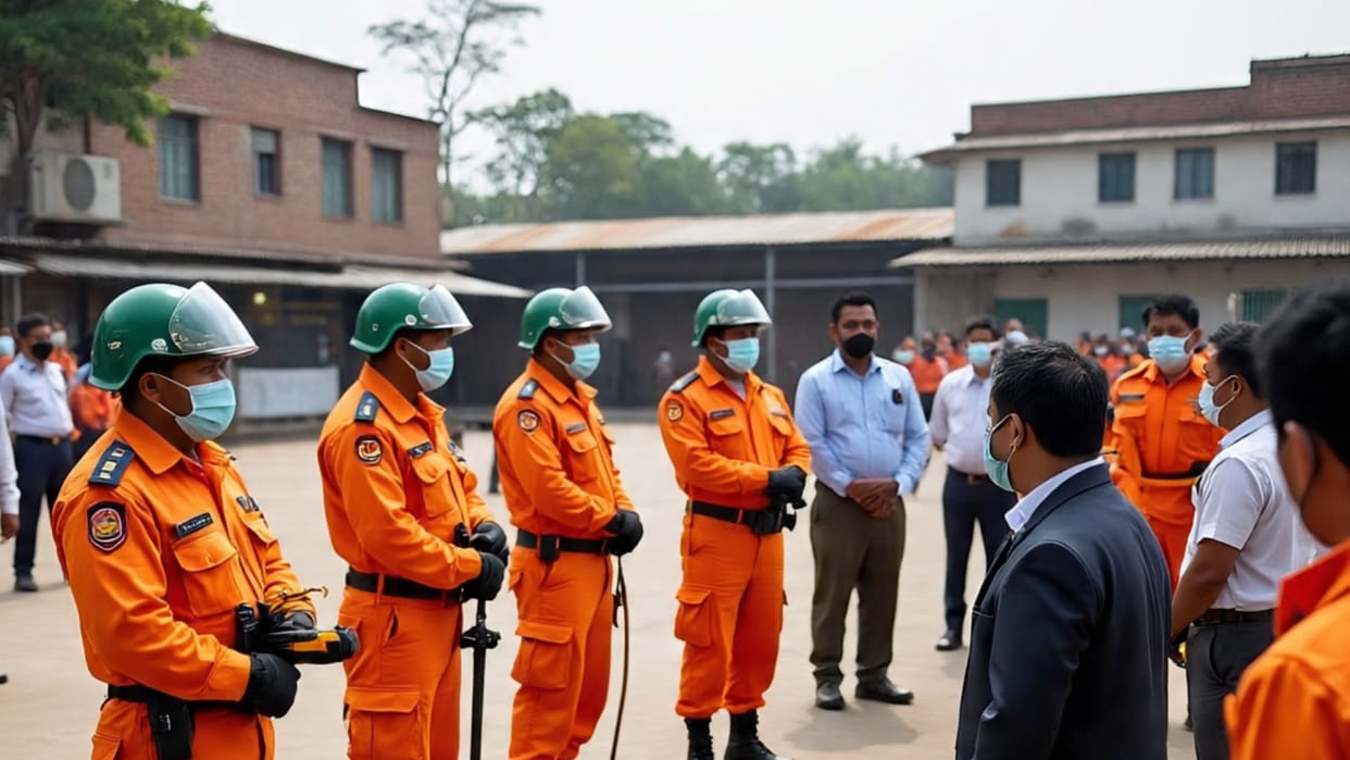 Bihar News: NDRF gave disaster management training in Siwan, many departments participated