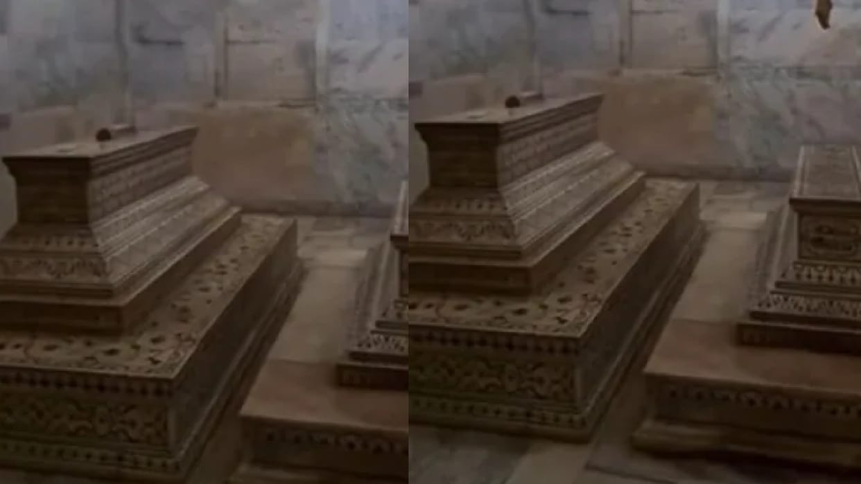 The place inside the Taj Mahal came to light for the first time where common people cannot reach Video Viral