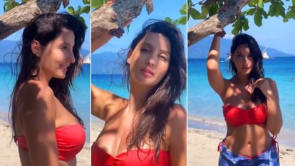 nora fatehi latest hot video goes viral says Oh mama tetema is climbing Thank you my sugar honeys