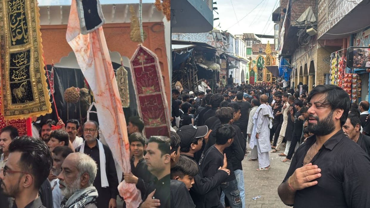 Bulandshahr News: Julus-e-Amari Taken Out in Shikarpur, Azadars Gather in Mourning with Shabihe Alam