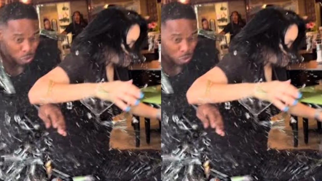 Dinner date turned into a nightmare couple was eating when the car broke the wall and entered Viral Video
