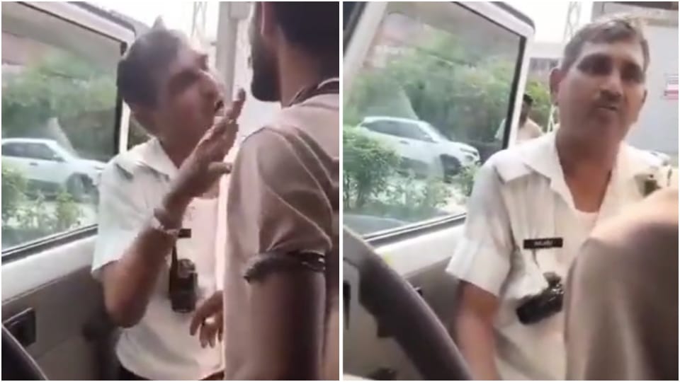 My Son Is PM Modi's Pilot: Drunk Traffic Cop Threatens Pickup Driver in Kota Video Viral