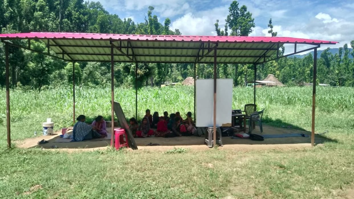 Himachal Government Primary School Challu Wala does not have a building classes run in open sheds