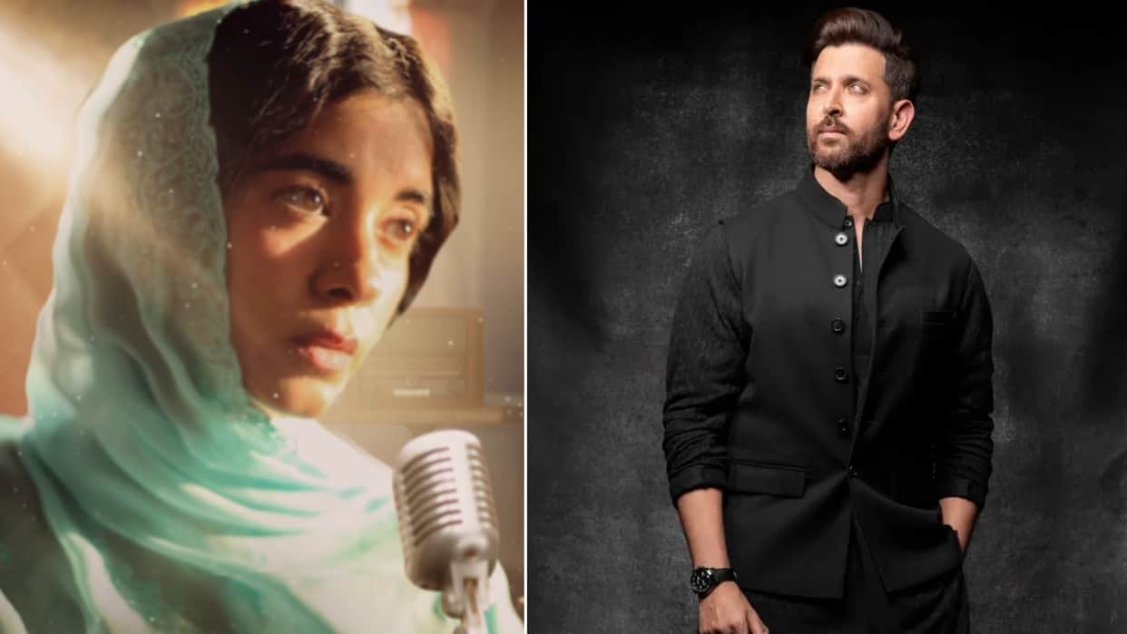 hrithik Roshan reacts to first look of Saba Azad soni razdan musical drama film Songs of Paradise beautiful