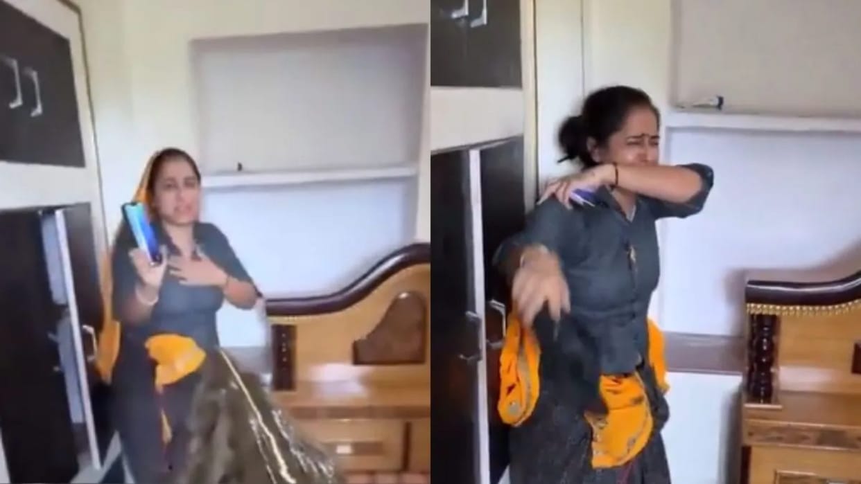 wife was shocked after seeing a frog in her husbands hand video goes viral