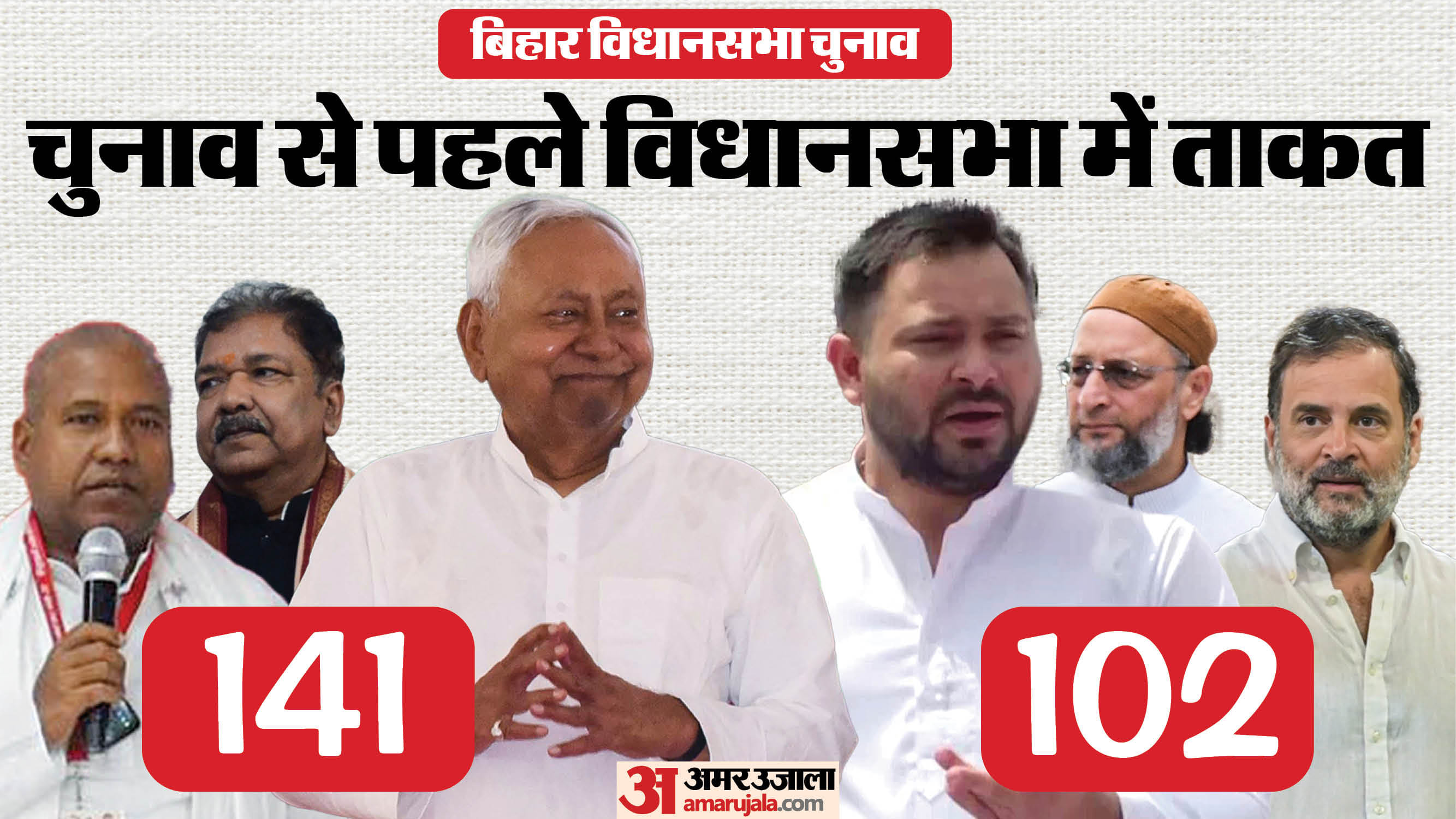 बिहार विधानसभा में ओवैसी के इकलौते विधायक सहित 102 की वास्तविक ताकत बची है तेजस्वी यादव के पास।