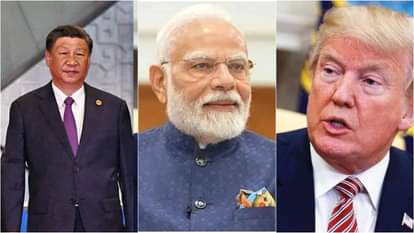 चीन के राष्ट्रपति शी जिनपिंग, पीएम नरेंद्र मोदी, अमेरिकी राष्ट्रपति डोनाल्ड ट्रंप।
