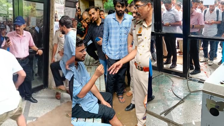 JNU में हंगामा: लाइब्रेरी में अत्याधुनिक प्रवेश प्रणाली को लेकर घमासान, छात्रसंघ अध्यक्ष नीतीश कुमार हुए चोटिल