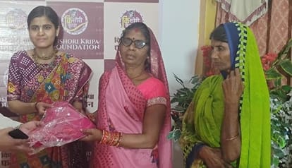 National Angel Day Special Devi Radhike ji became an example of service will build Kishori Gurukulam in Raipur