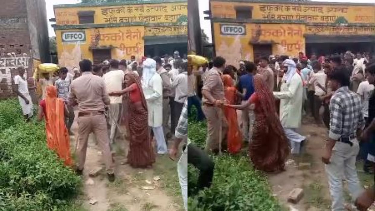 Farmers standing in line for fertilizers clashed with the police