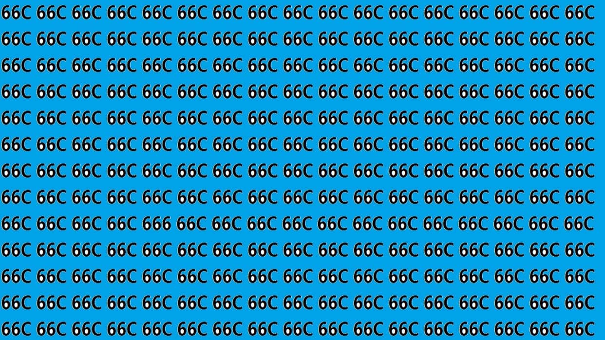 Optical Illusion Iq Test Brain Test If You Have Hawk Eyes then Find 666 in 15 Seconds