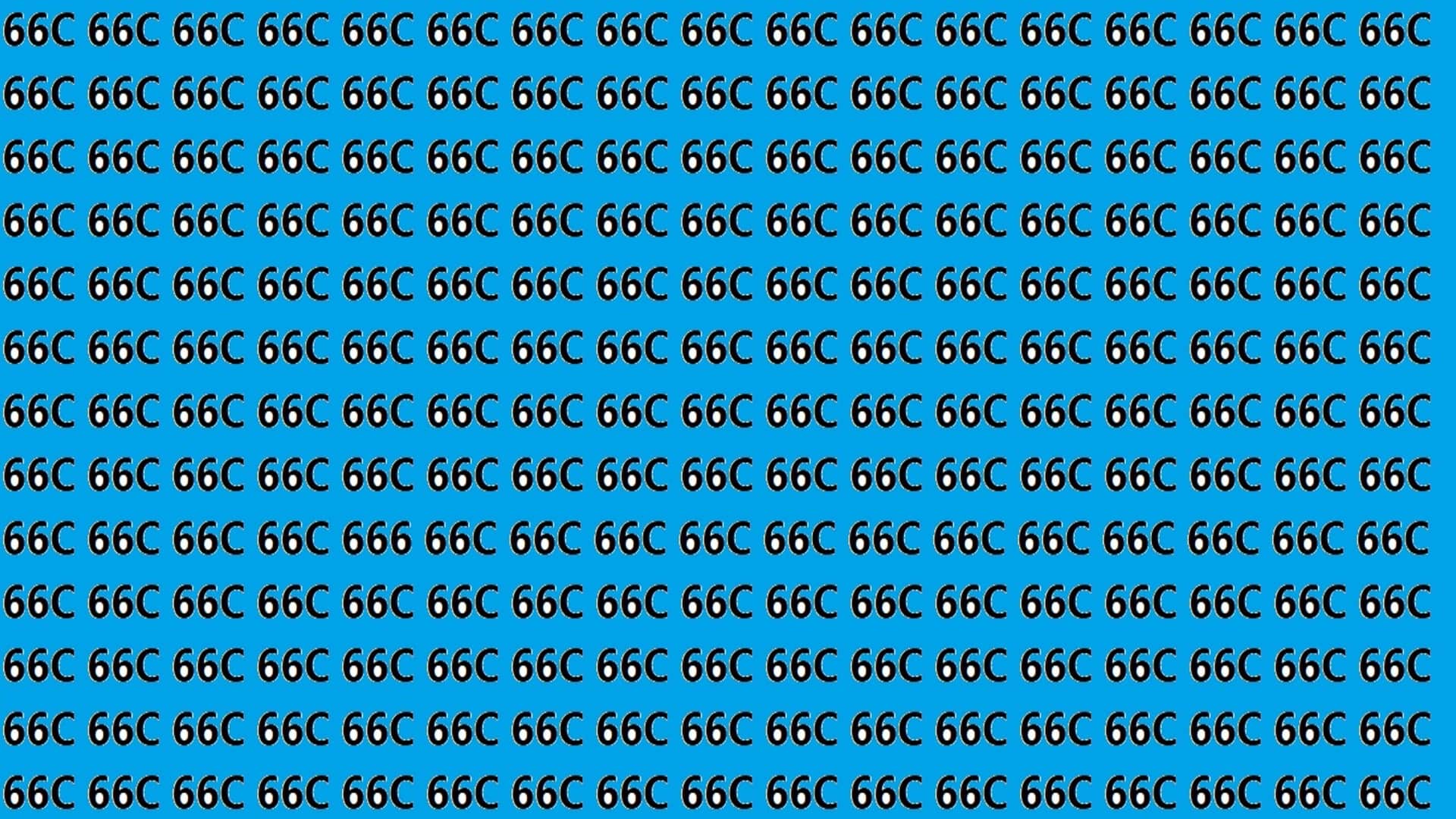 Optical Illusion Iq Test Brain Test If You Have Hawk Eyes then Find 666 in 15 Seconds