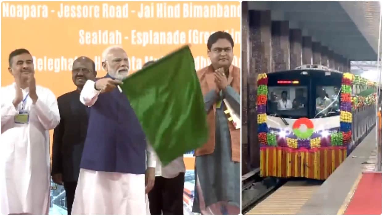 PM Modi West Bengal Visit Updates Kolkata metro Network inauguration and ride in Metro Rail hindi news