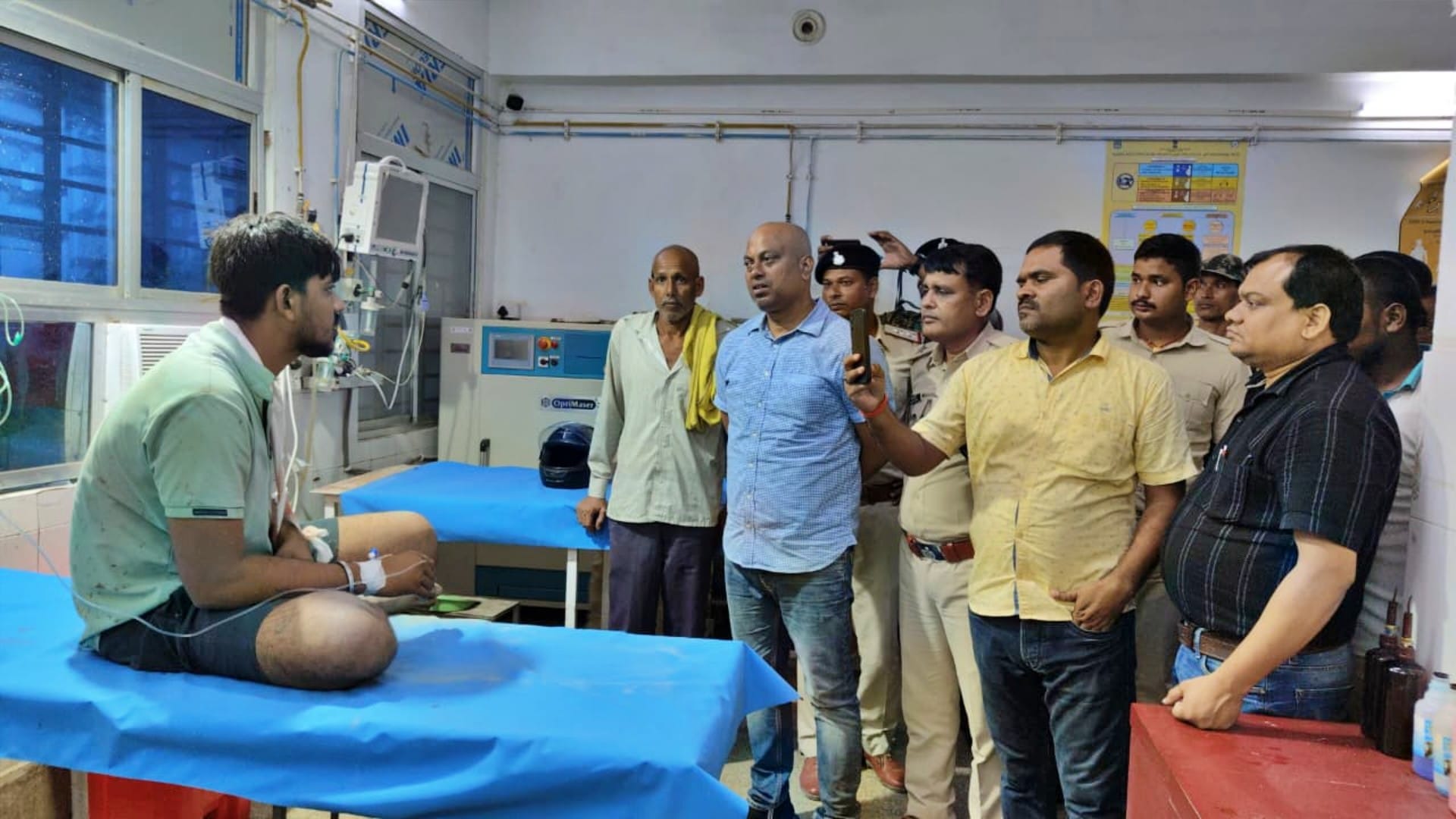 अस्पताल में भर्ती घायल बदमाश