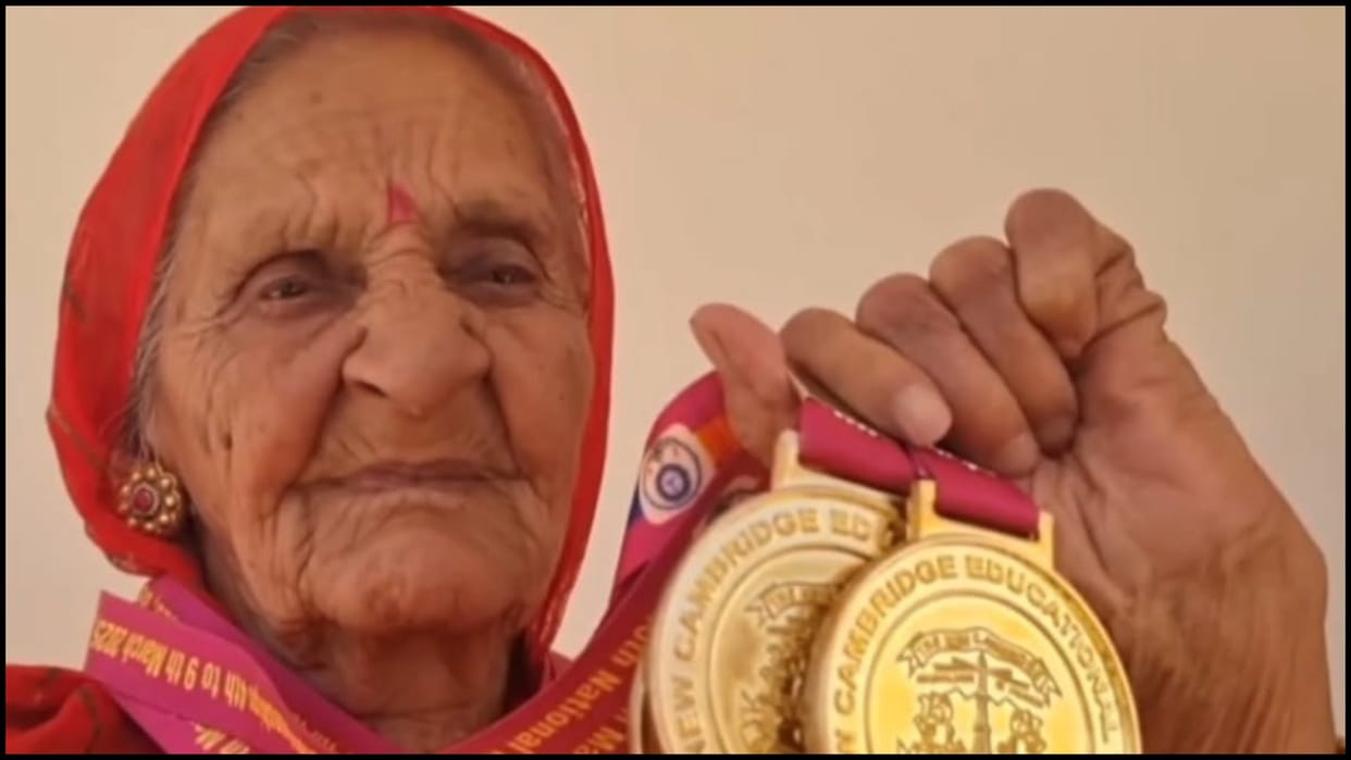 Rajasthan's 93 Year Old Super Dadi Won 3 Golds at National Level