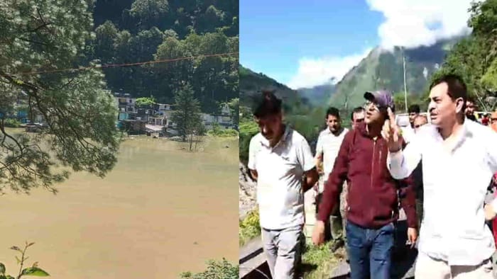 Uttarkashi lake formed in Yamuna river due to debris NDRF SDRF Health Revenue Police team and DM reached spot