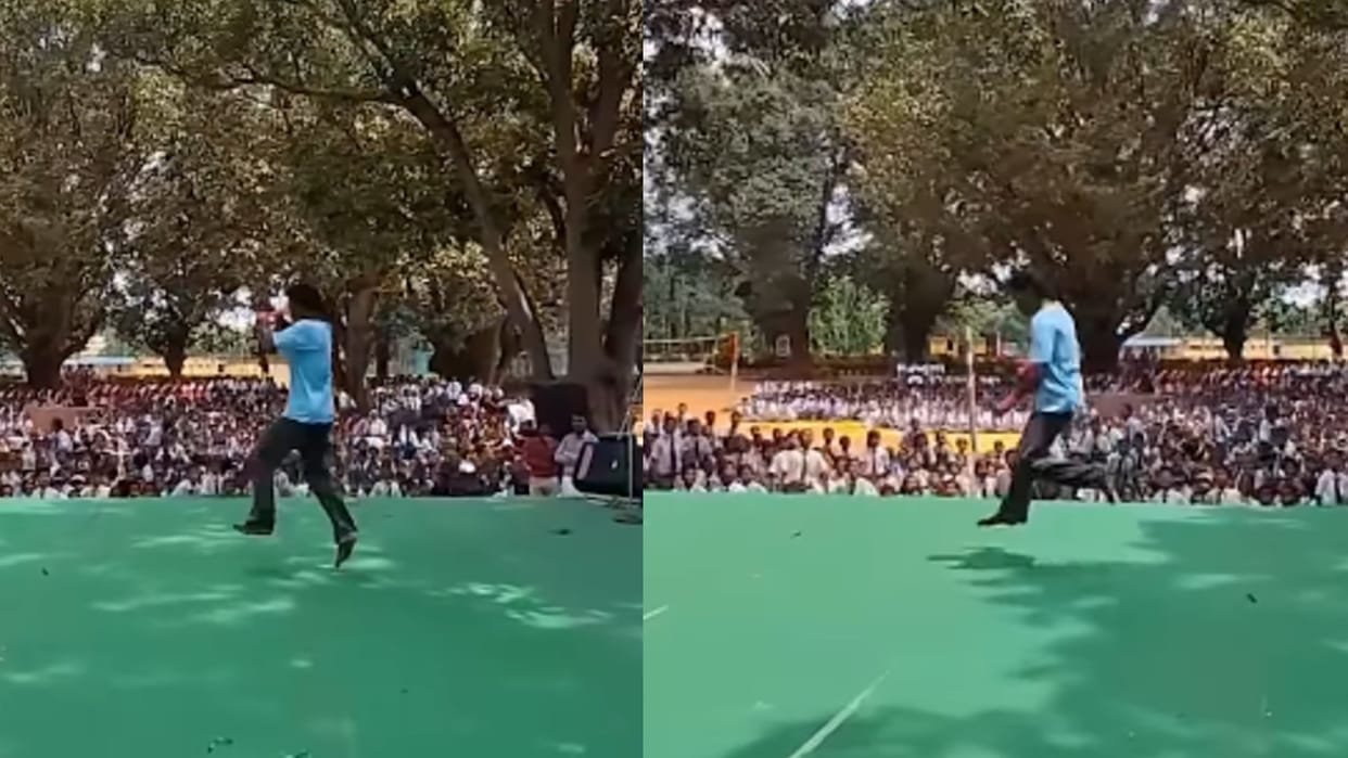 Viral Video boy floating in the air viral video leaves people stunned jharkhand gumla