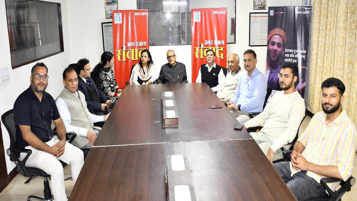 Amar Ujala Samvad in Shimla on the topic of natural disasters and Himachal's development model