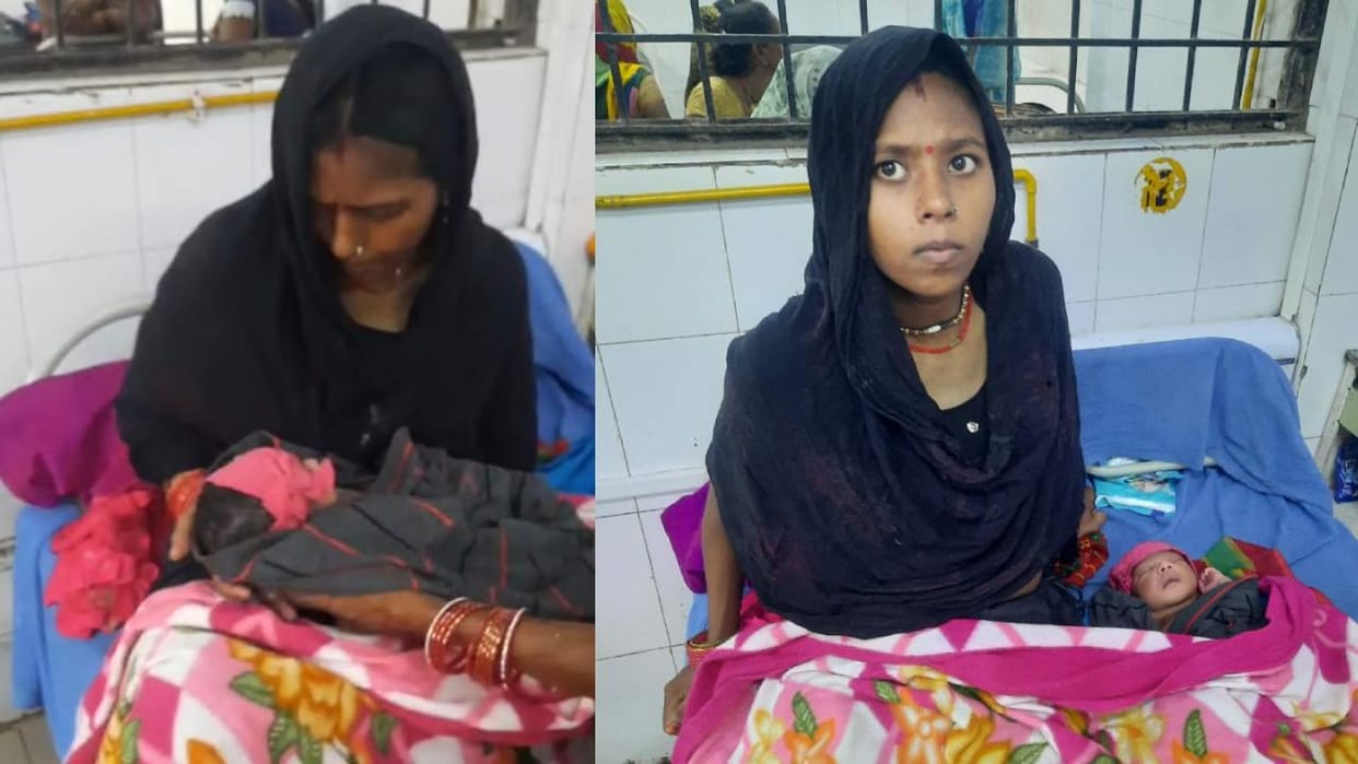 Lalitpur: Aarti forgot her troubles after seeing her daughter, this is how she reached the hospital