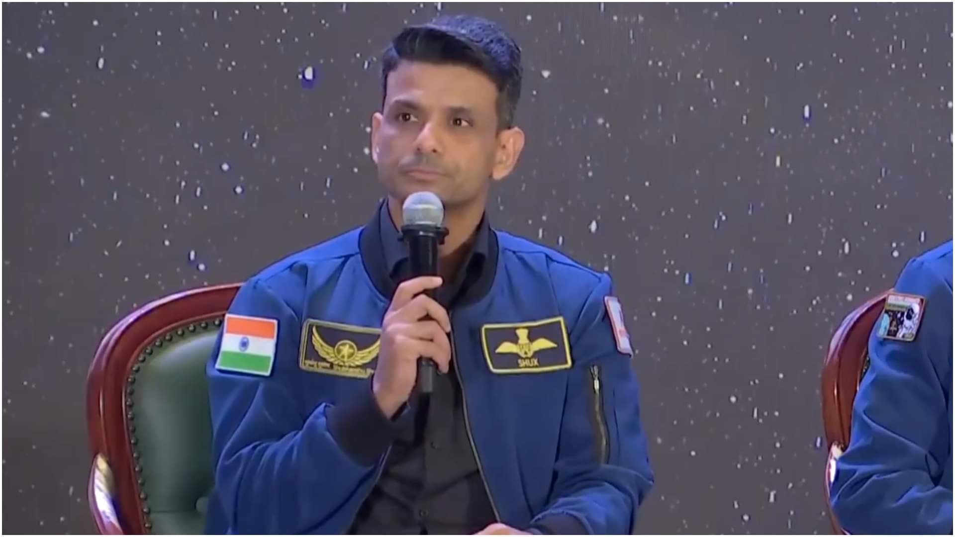 Shubhanshu Shukla Space Training Video Goes Viral Shows Vomit Comet Chair Experience