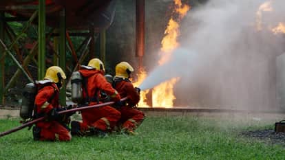 A massive fire broke out at a plastic recycling unit in Thalassery Kerala no casualties reported.