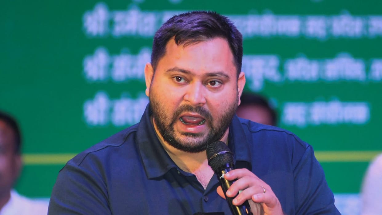 tejashwi yadav alleges cm role in bharat tiwari encounter bihar news