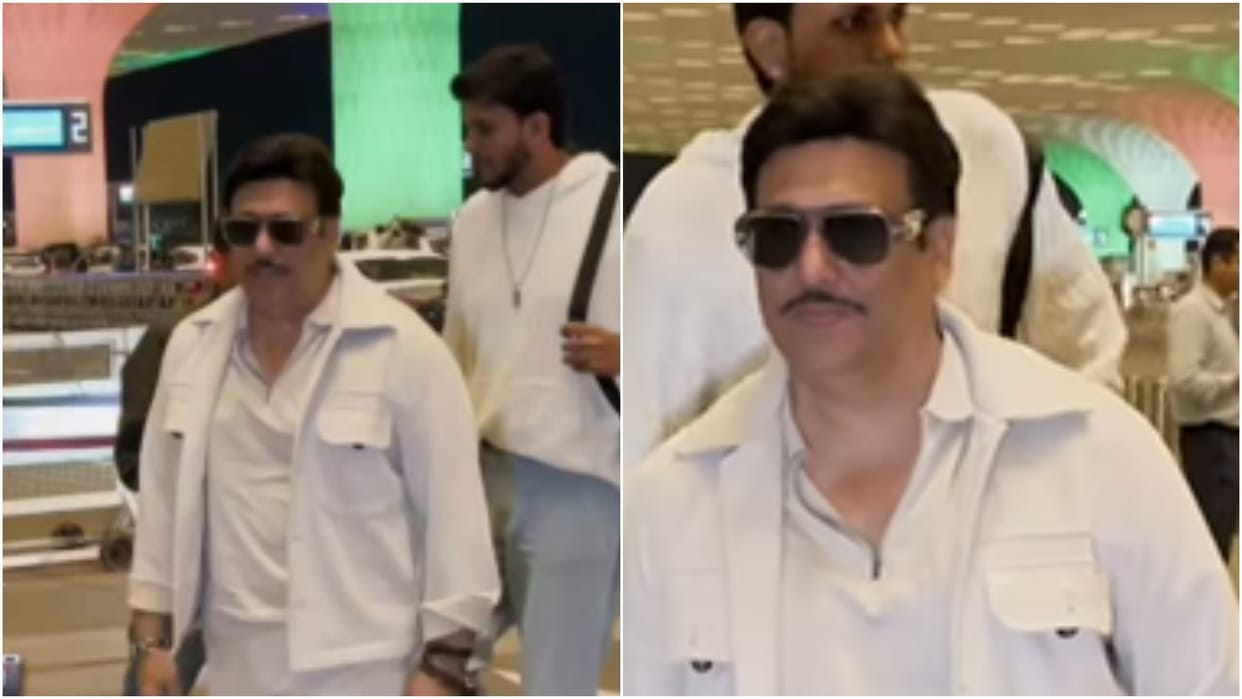 Govinda viral video on airport during divorce rumours with his wife sunita ahuja