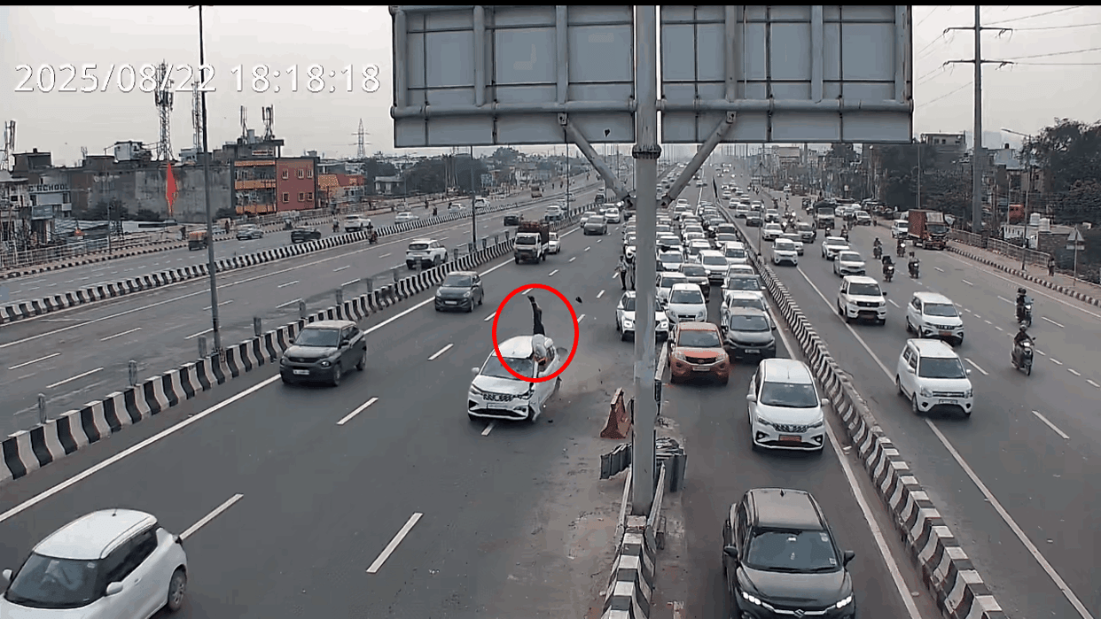 Traffic Cop Hit by Car on DME and Thrown Seven Feet in Air