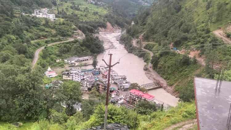 उत्तरकाशी: स्यानाचट्टी में झील में पानी का जलस्तर हुआ कम, शासन-प्रशासन और लोगों के लिए राहत की खबर