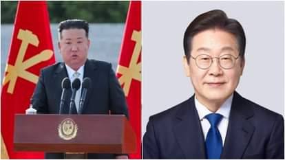 उत्तर कोरिया के तानाशाह किम जोंग उन और दक्षिण कोरिया के राष्ट्रपति ली जे म्यांग।