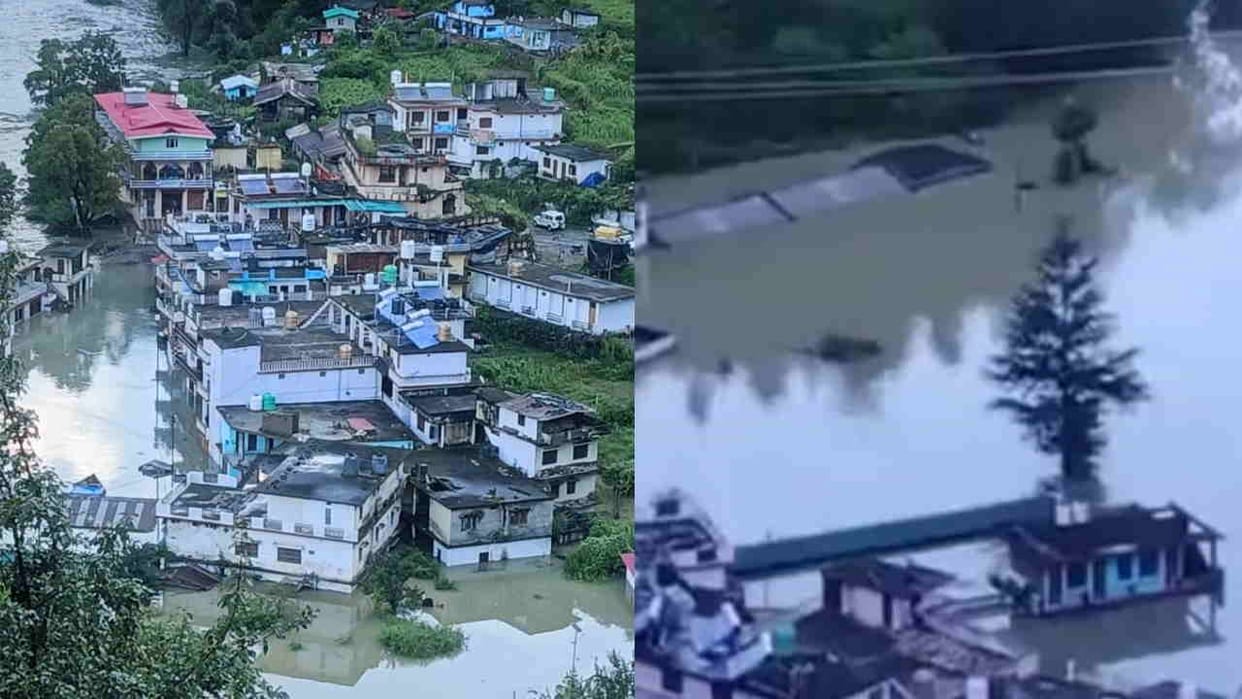 Uttarkashi 150 girl students were forced to wander due to lake formed in Syanachatti yamunotri Uttarakhand