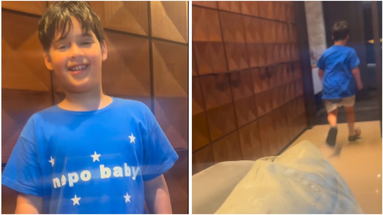 filmmaker karan johar shares son yash nepo baby tshirt funny reply viral video