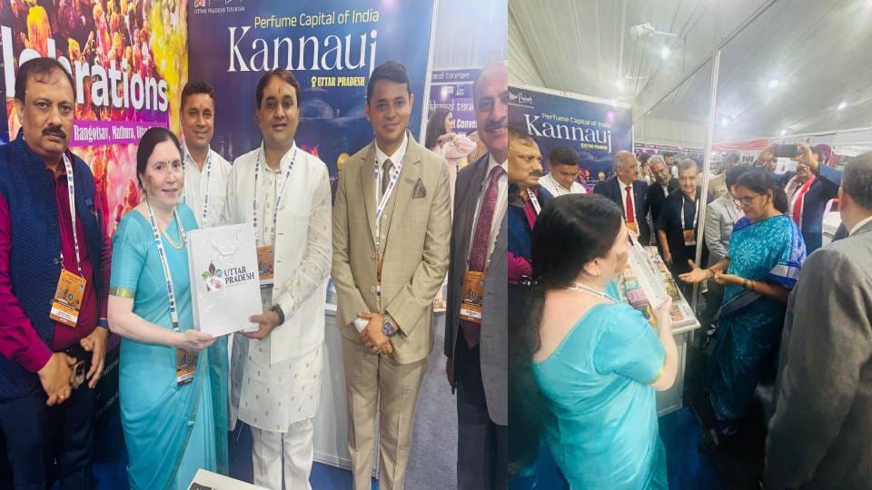 fragrance of Kannauj perfume spread in Odisha Ayodhya Deepotsav also showcased in IATO Conference