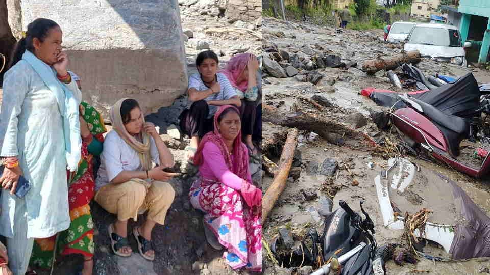 Chamoli Cloudburst other villages alerted people ran away to save their lives In Tharali sudden flood destroy