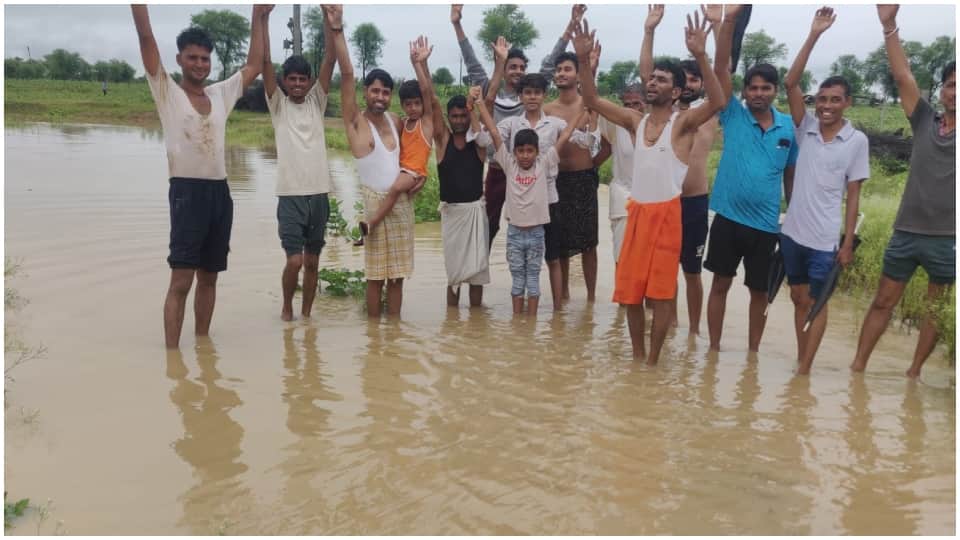 Heavy Rainfall Wreaks Havoc in Dausa Roads Collapsed, Villages Submerged