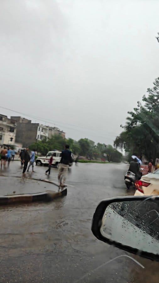 jaipur rain news: Jaipur Records Over 3.5 Inches of Rain; Heavy Showers Continue From Midnight to Morning