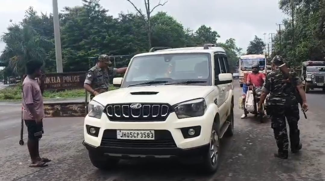 Bihar: Supporters going to join the Nagdi farmers' movement were stopped at Kandra turn