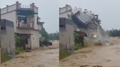 Heavy Rain Alert In Punjab Nh Blocked In Pathankot Weather Update - Amar  Ujala Hindi News Live - पठानकोट में बारिश का तांडव:ताश के पत्तों की तरह ढह  गया मकान, खाली करवाए